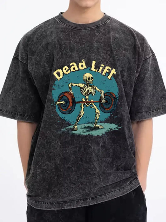 Gofret Wear Dead Lift Tasarımlı Oversize T-shirt