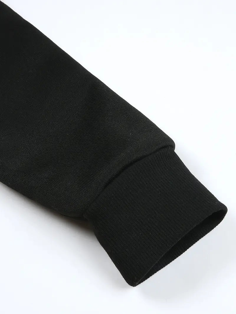 Siyah Unisex Oversize Metallica Sweatshirt