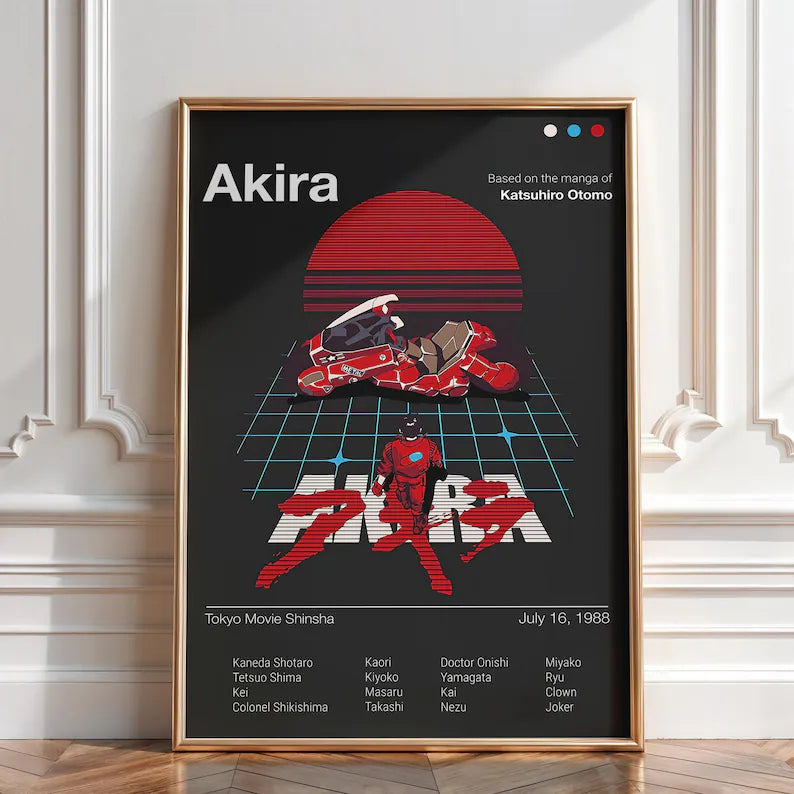 Anime Akira Poster Tablo