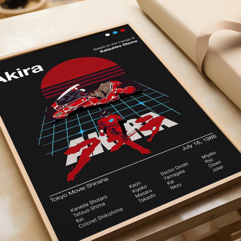 Anime Akira Poster Tablo