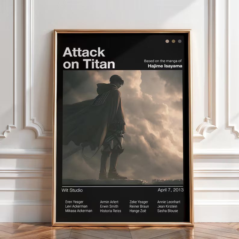 Anime Attack On Titan Poster Tablo