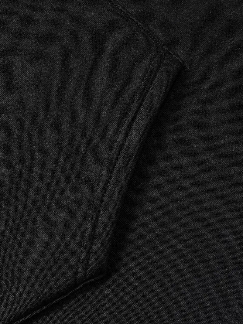 Siyah Unisex Oversize TRUST NOBODY Baskılı Sweatshirt