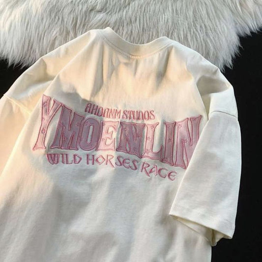 Gofret Wear Wild Beyaz Unisex Oversize T-shirt