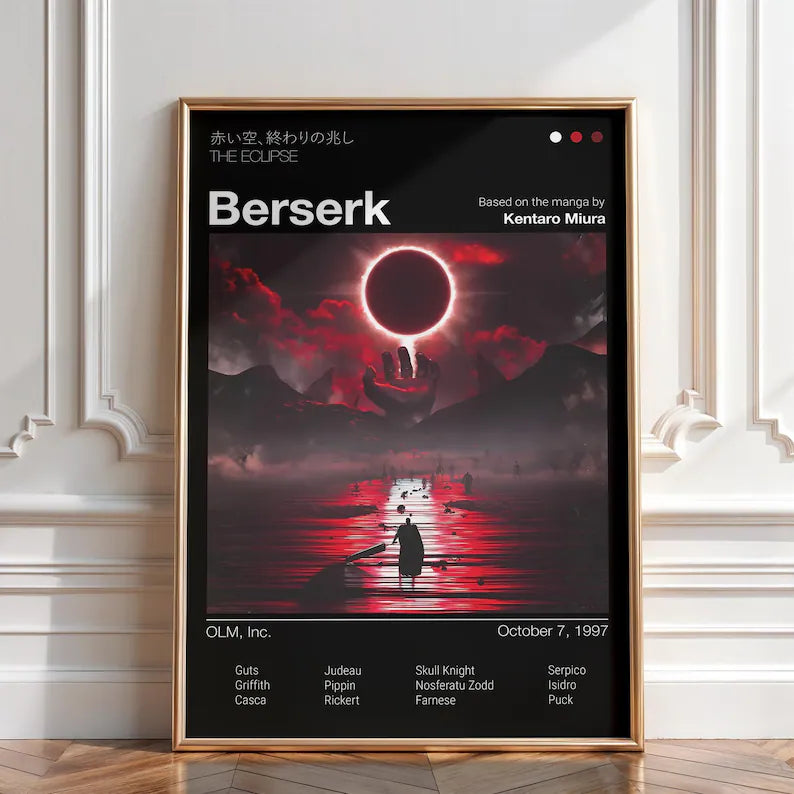 Anime Berserk Poster Tablo