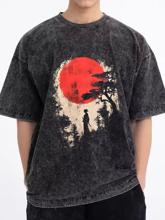 Gofret Wear Sanatsal Baskılı Oversize T-shirt