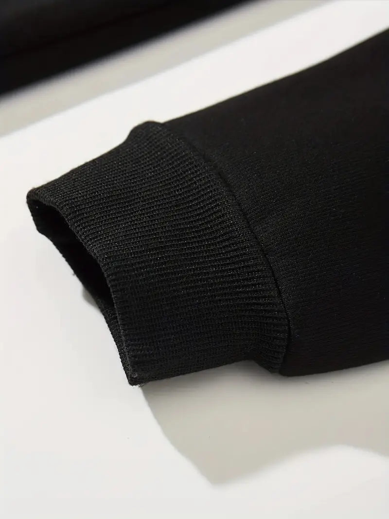 Siyah Unisex Oversize Barış Güvercini Baskılı Sweatshirt