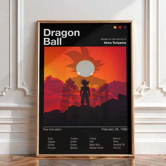 Anime Dragon Ball Son Goku Poster Tablo