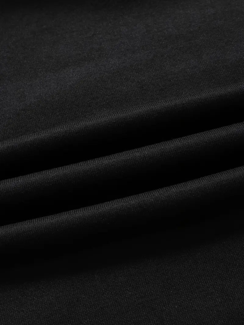 Siyah Unisex Oversize  Drawstring Sweatshirt