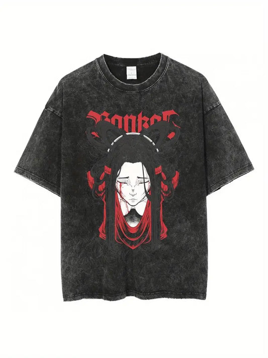 Gofret Wear Anime Baskılı Oversize T-shirt