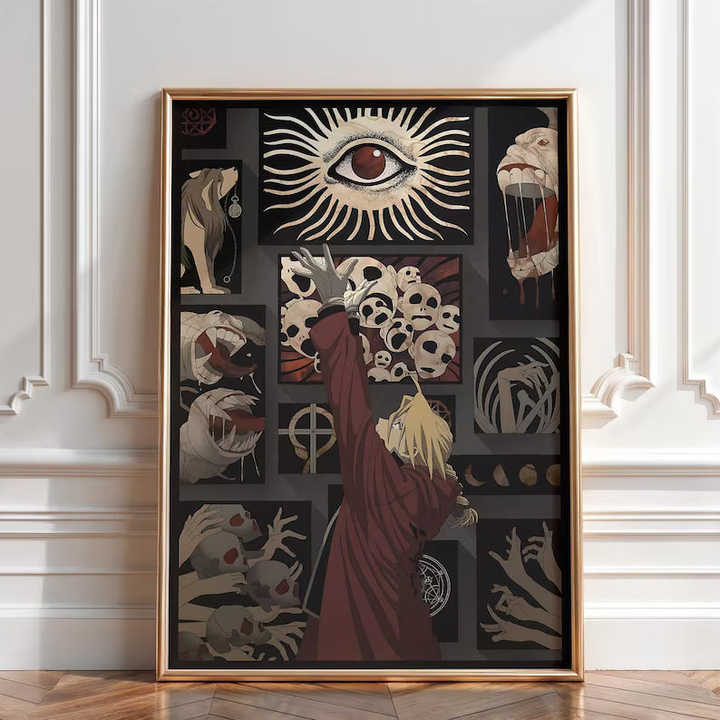 Anime Fullmetal Alchemist Edward Elric Tablo