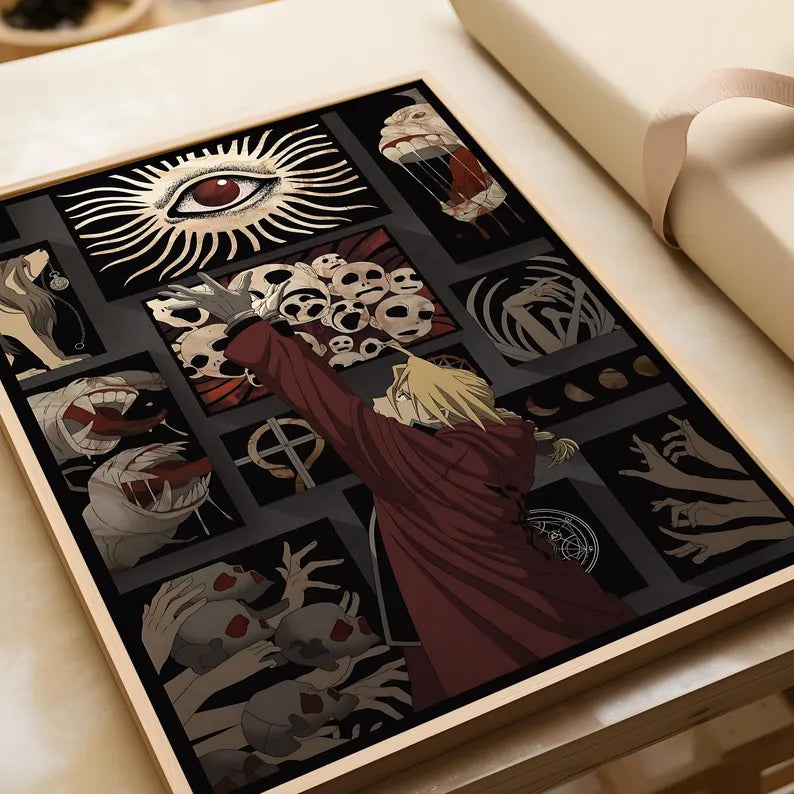 Anime Fullmetal Alchemist Edward Elric Tablo