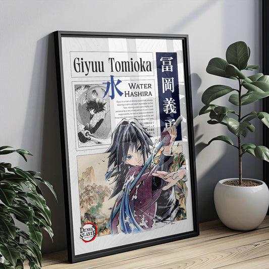 Anime Demon Slayer Giyuu Tomioka Tablo