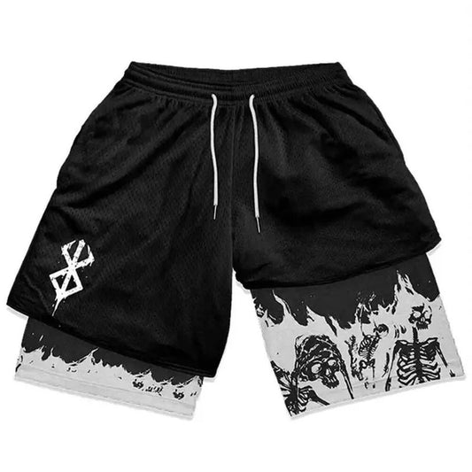 Anime Berserk Streetwear Siyah Şort