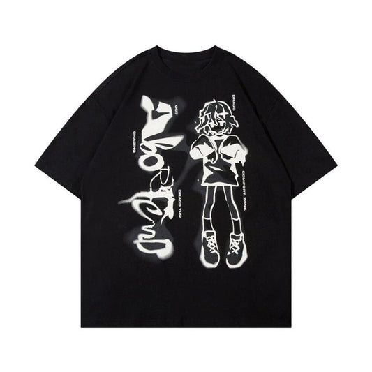 Siyah Aborfend Gothic Girl Unisex T-Shirt