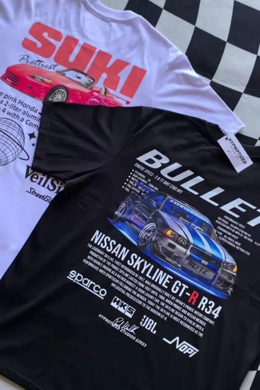 Honda - Nissan Baskılı T-shirt
