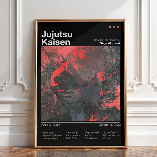 Anime Jujutsu Kaisen Poster Tablo