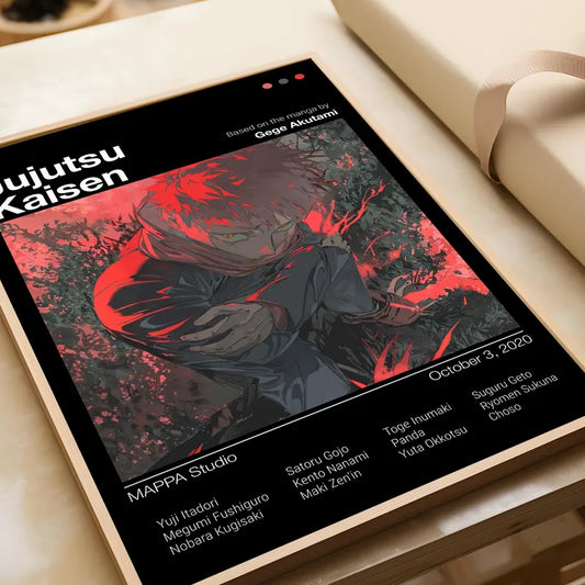 Anime Jujutsu Kaisen Poster Tablo