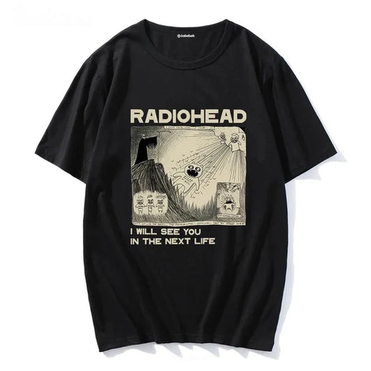 Siyah Radiohead - I Will See You (Unisex) T-Shirt B.İ.