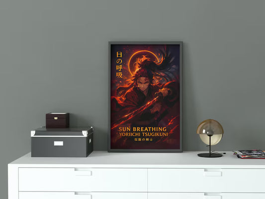 Anime Demon Slayer Yoriichi Tsugikuni Tablo