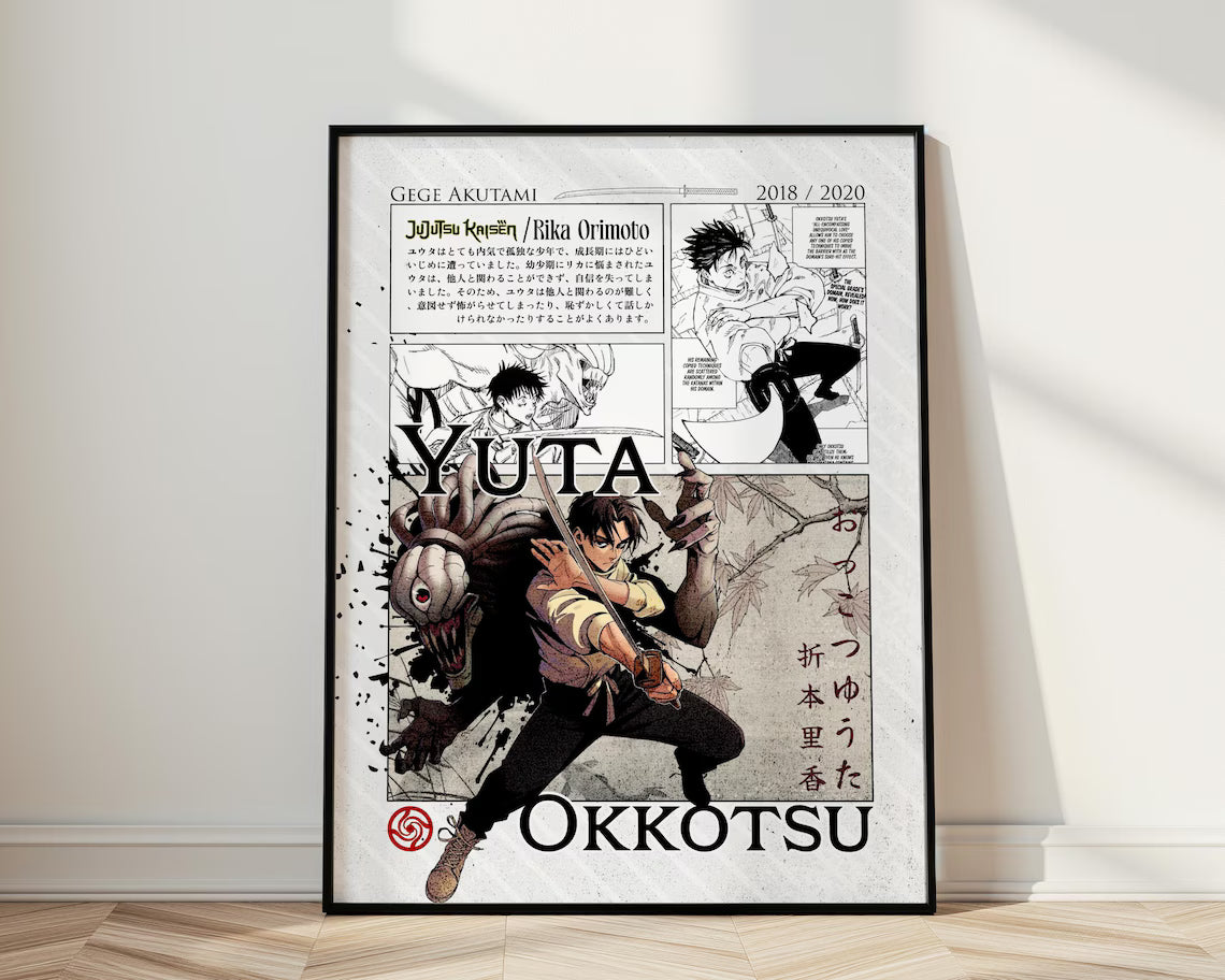 Anime Jujutsu Kaisen Yuta Okkotsu Tablo